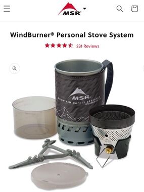 MSR Windburner Personal Stove System 1.0L